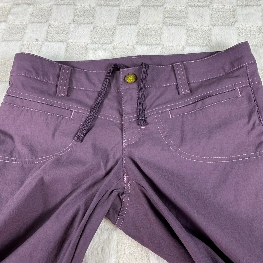 Athleta Womens Low Rise Purple Hiking Cargo Pants Plum 31